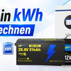 Ah in kWh umrechnen