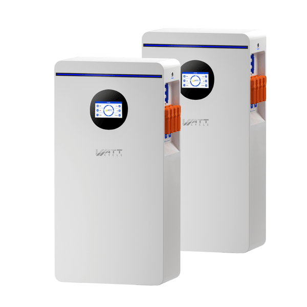 2 Stück WattCycle 48V 314Ah 16kWh LiFePO4 Batteriespeicher