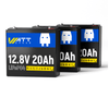 3 Stück WattCycle Kleine Batterien 12V 20Ah Lithium-Ion Akkus