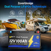 Hauptmerkmale von WattCycle 12V 100Ah Dual Purpose LiFePO4 Batterie