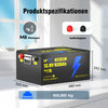 Spezifikationen von LiFePO4 12V 628Ah Ultra Lithium Batterie