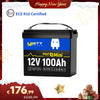 【Neujahrsspecial】12V 100Ah Mini LiFePO4 Batterie mit Bluetooth, ECE R10 zertifiziert!