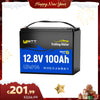 【Neujahrsspecial】12V 100Ah LiFePO4 Batterie mit 120A Smart BMS & Bluetooth