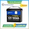 WattCycle 100Ah LiFePO4 12V Mini Smart Batterie im Blitzangebot
