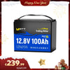 WattCycle 12V 100Ah Lithium Smart Batterie mit 120A BMS & Bluetooth Überwachung im Neujahrsspecial