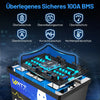 WattCycle 12V 100Ah Mini LiFePO4 Batterie mit 100A BMS Schutz