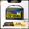 WattCycle 12V 100Ah Pro Lithium Batterie mit 110A BMS, LiFePO4 für Wohnmobile, Solar & Marine im Black Friday Angebot