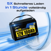 WattCycle 12V 100Ah Pro Lithium Batterie mit 5-mal schnellerem Laden