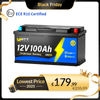 WattCycle 12V 100Ah Untersitz Lithium Batterie Wohnmobil mit Bluetooth, Perfekt für Fiat Ducato, Citroen Jumper und Peugeot Boxer im Black Friday Angebot