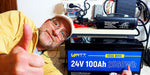 WattCycle 24V LiFePO4 Solarbatterie 100Ah mit YouTuber Michael Perlitschke