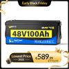 WattCycle 48V 100Ah LiFePO4 Antriebsbatterie für Golf-Cart im Black Friday Vorverkaufsangebot
