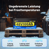 WattCycle 48V 100Ah LiFePO4 Antriebsbatterie für Golf-Cart mit Tieftemperaturschutz