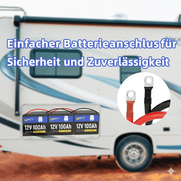WattCycle 4AWG 30CM Batteriekabel als Batterieanschlusskabel