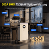 WattCycle 48V 314Ah 16kWh LiFePO4 Batteriespeicher mit 300A BMS & bis zu 15,36 kW Spitzenleistung