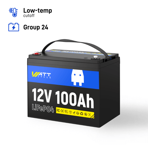WattCycle LiFePO4 12V 100Ah Batterie