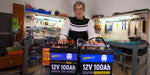 WattCycle LiFePO4 12V 100Ah Batterie und WattCycle 12V 100Ah Mini LiFePO4 Batterie mit YouTuber@undiaencasa