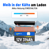 WattCycle LiFePO4 12V 314Ah Mini Lithium Batterie (Arctic Version) mit Heizung
