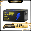 WattCycle LiFePO4 24V 314Ah Ultra Lithium Batterie mit 300A BMS & Bluetooth Überwachung im Black Friday Vorverkaufsangebot