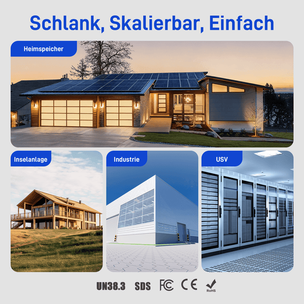 WattCycle NextGen 51,2V 100Ah LiFePO4 19 Zoll Rack Batterie für Multi-Anwendung