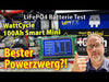 LiFePO4 Batterie Test von WattCycle 100Ah LiFePO4 12V Mini Smart Batterie mit Bluetooth Überwachung
