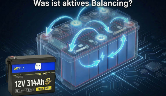 Was ist aktives Balancing in LiFePO4 Batterien und warum setzt WattCycle es ein?