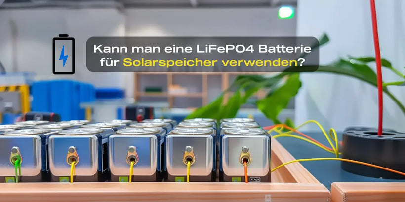 Mehrere kleine Batterien bilden ein kleines Stromsystem — Kann man eine LiFePO4 Batterie für Solarspeicher verwenden?