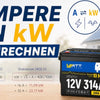 Ampere in kW umberechnen