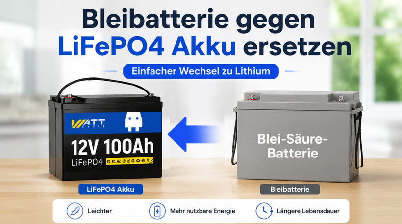 Bleibatterie durch LiFePo4 Akku ersetzen