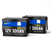 2 Stück WattCycle 12V 300Ah (280Ah) Mini Lithium Batterien