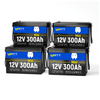 4 Stück WattCycle 12V 300Ah (280Ah) Mini Lithium Batterien