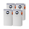 4 Stück WattCycle 48V 314Ah 16kWh LiFePO4 Batteriespeicher