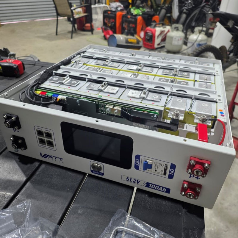 WattCycle NextGen 51,2V 100Ah LiFePO4 19 Zoll Rack Batterie mit 3U ...