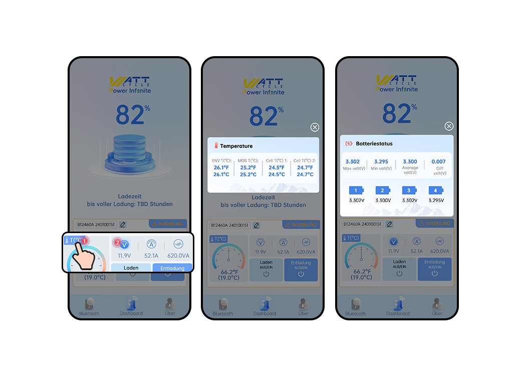 Erweiterte Informationen zur WattCycle-App