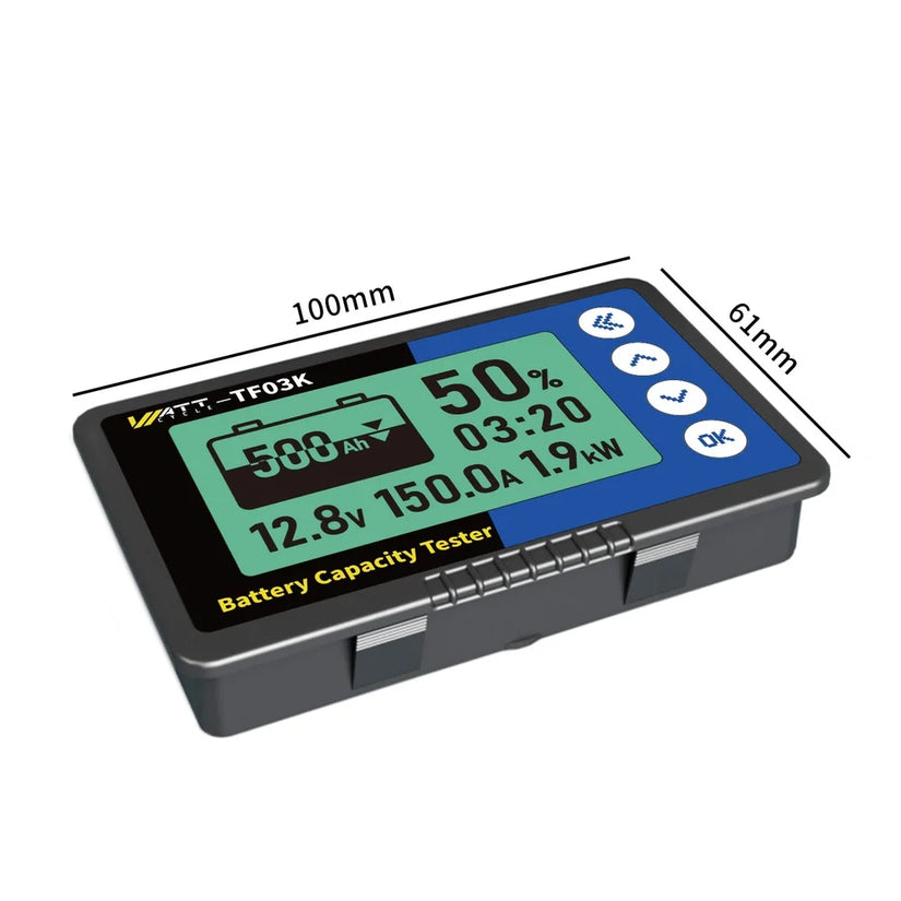 Größe von WattCycle Batteriewächter 500A mit Shunt