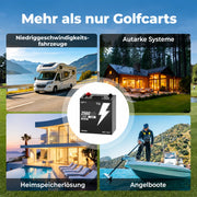 LiFePO4 48V 50Ah LiFePO4 Batteriespeicher mit PPS-Verbindungskabel für Wohnmobil, Heimspeicher, Angelboot und autarke Systeme