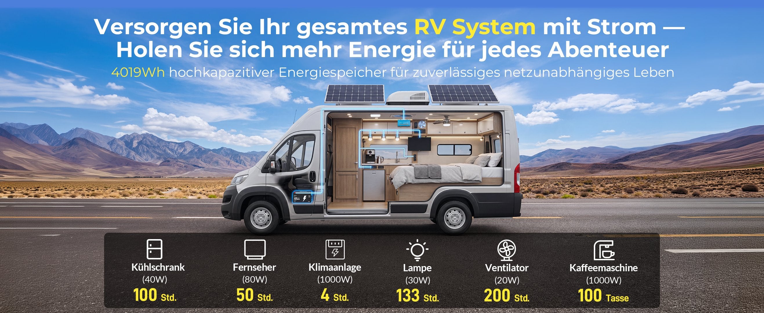 Laufzeit mit WattCycle 12V 314Ah Untersitzbatterie
