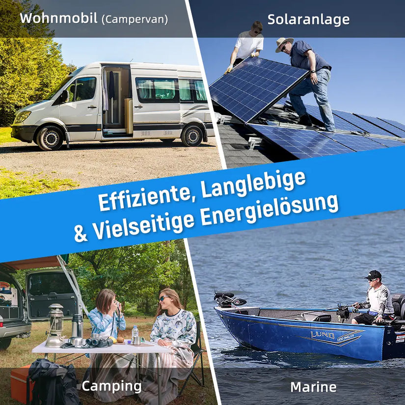 Multi-Anwendungen von WattCycle 100Ah LiFePO4 12V Mini Smart Batterie