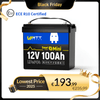 WattCycle 100Ah LiFePO4 12V Mini Smart Batterie mit Bluetooth Überwachung​ im Black Friday Angebot