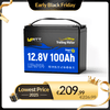 WattCycle 12V 100Ah Lithium Smart Batterie mit 120A BMS & Bluetooth Überwachung im Black Friday Vorverkaufsangebot