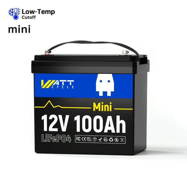 WattCycle 12V 100Ah Mini LiFePO4 Batterie in Top Qualität