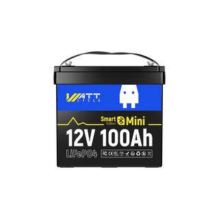 12V 100Ah Mini LiFePO4 Batterie mit Bluetooth