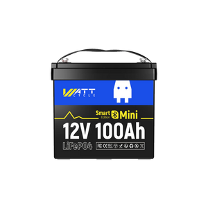 12V 100Ah Mini LiFePO4 Batterie mit Bluetooth