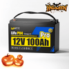 WattCycle 12V 100Ah Pro Lithium Batterie mit 110A BMS, LiFePO4 für Wohnmobile, Solar & Marine im Halloween LiFePO4 Angebote