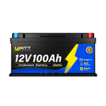 WattCycle 12V 100Ah Untersitz LiFePO4 Batterie mit Bluetooth und Heizung (DIN H8, L5)