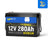 12V 280Ah Mini LiFePO4 Batterie mit 200A Smart BMS & Bluetooth