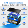 WattCycle 12V 280Ah Solarbatterie mit EVE LF280K-280Ah Klasse A+ LiFePO4-Zellen