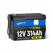 WattCycle 12V 314Ah Mini LiFePO4 Batterie Arctic