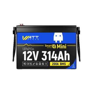 Arctic Version! 12V 314Ah Mini Lithium Batterie mit Bluetooth Überwachung & Heizung