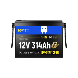 Super Version! 12V 314Ah Mini Super LiFePO4 Batterie mit Bluetooth & Active Balancer