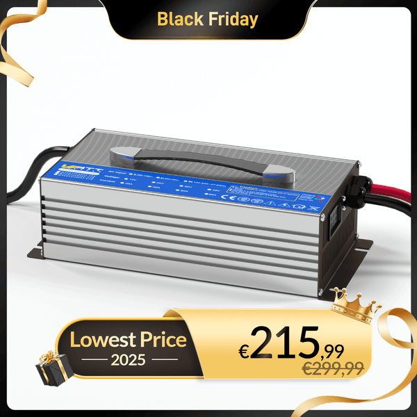 WattCycle 12V 60A LiFePO4 Ladegerät für LiFePO4 12V im Black Friday Angebot